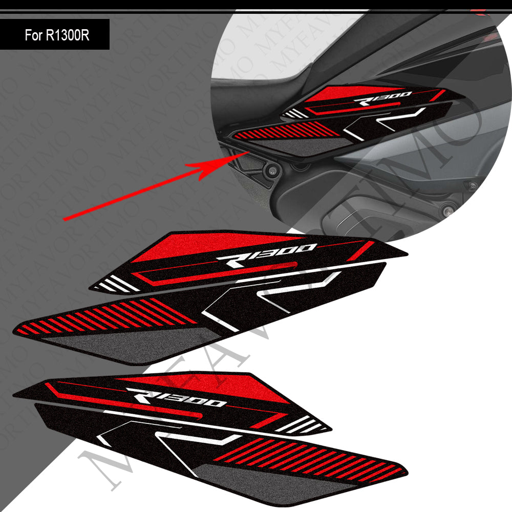 BMW R1300R Anti-Slip Tank Side Decals Kit 2025-2026 丨 Side Panel Stickers
