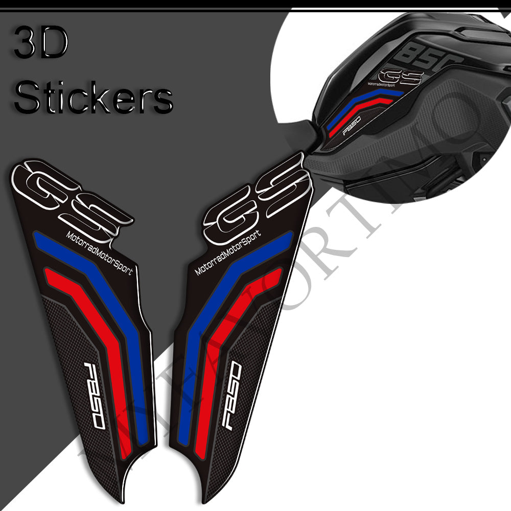 BMW F850GS Tank Decals Kit 2019-2023 丨 Center Pad and Side Stickers