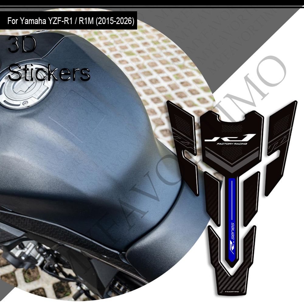 Yamaha YZF-R1 YZF-R1M Decals Kit 2015-2026 丨 Tank Pad and Side Stickers