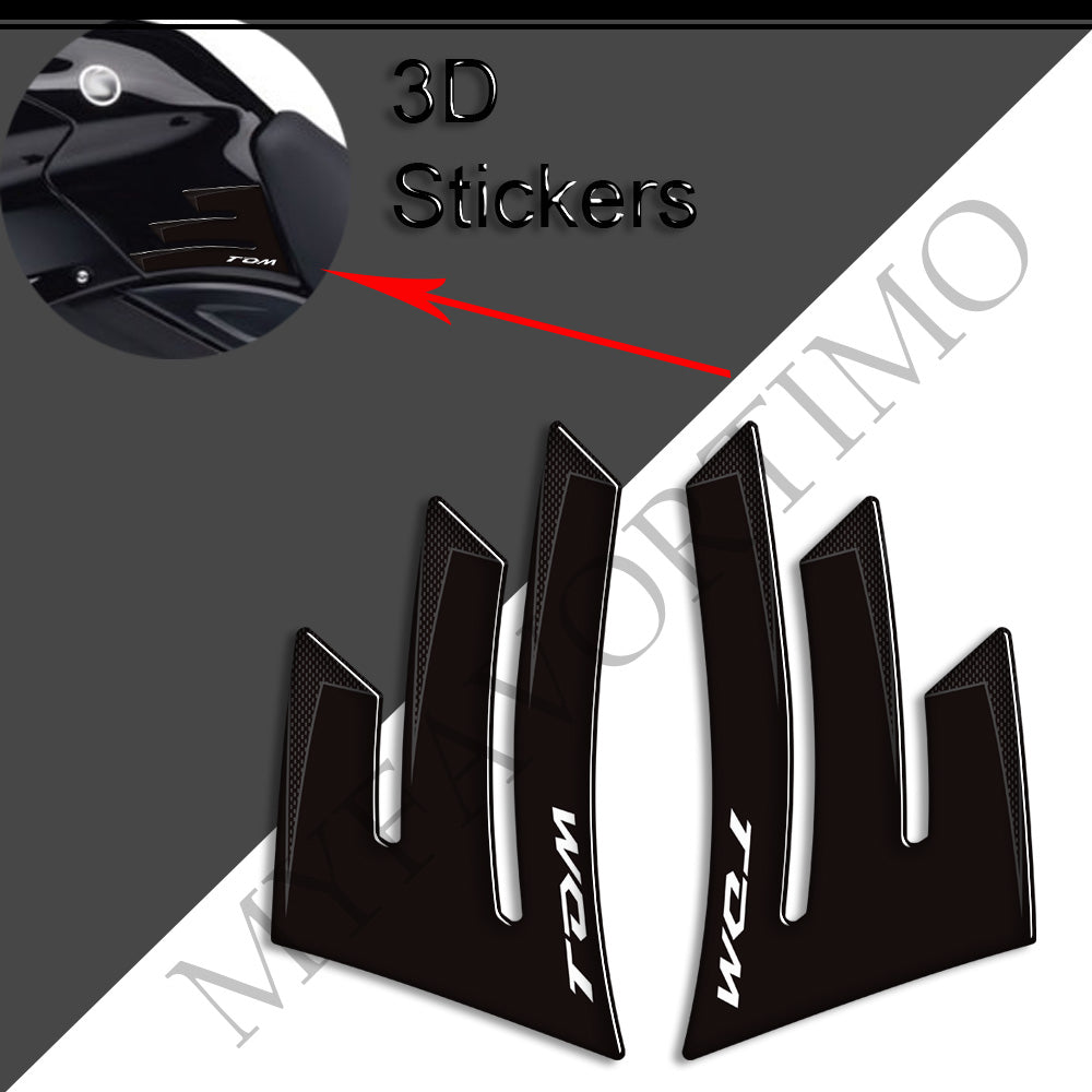 Yamaha TDM900 3D Epoxy Tank Pad Kit 2002-2011 丨 Center and Side Stickers
