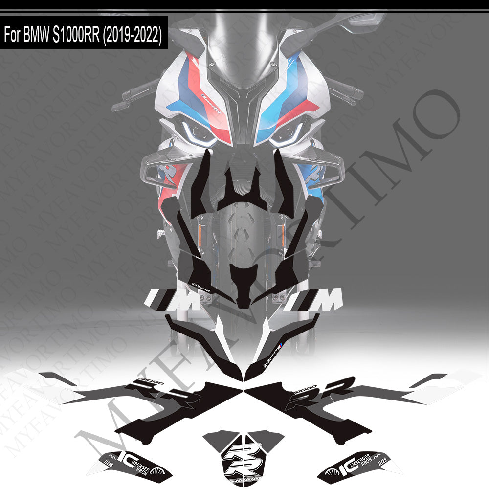 BMW S1000RR M1000RR PVC Decals Kit 2019-2022 丨 Tank and Full Body Stickers