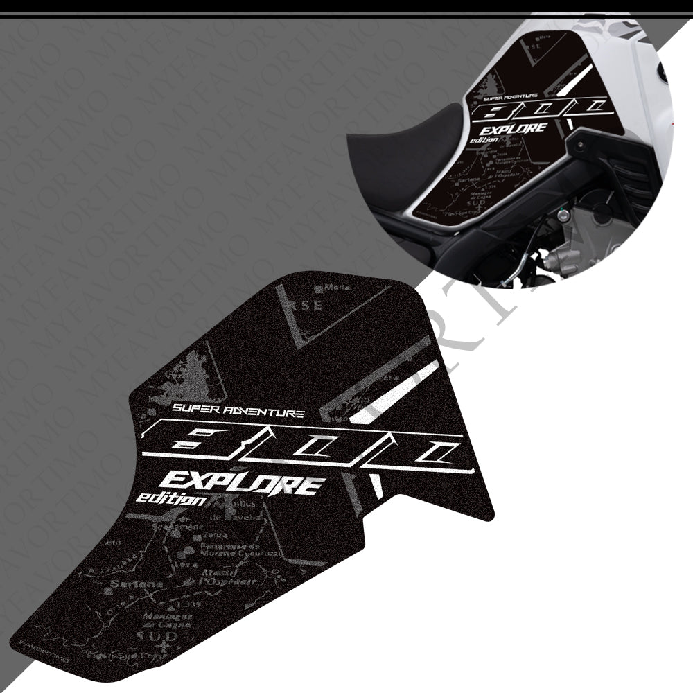 Kove 800X Touring GT Anti-Slip Tank Pad Kit 丨 Center and Side Stickers