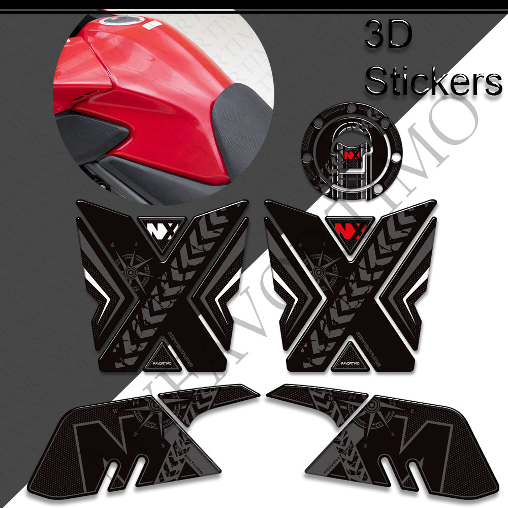 Honda NX400 NX500 Decals Kit 2024 丨 Tank Pad and Side Stickers