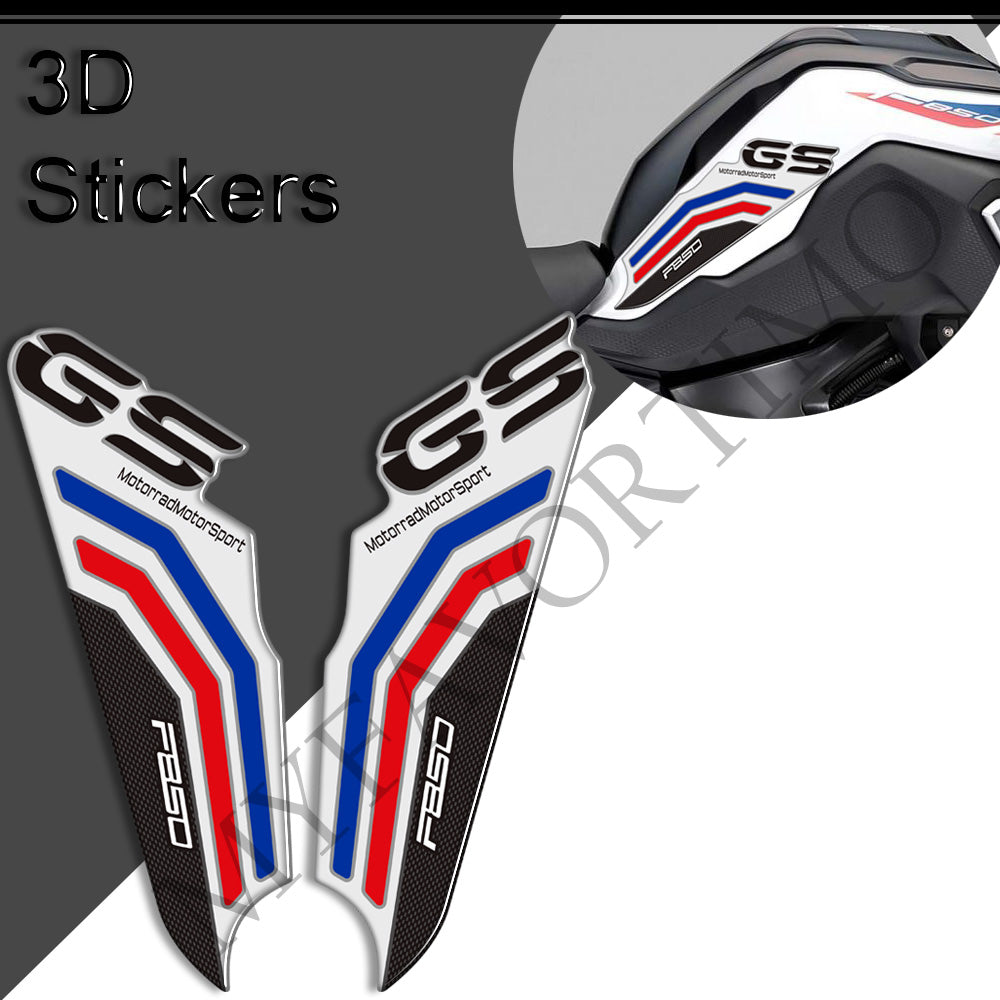 BMW F850GS Tank Decals Kit 2019-2023 丨 Center Pad and Side Stickers
