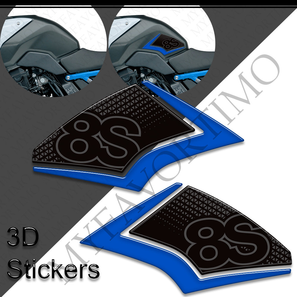 Suzuki GSX-8S 3D Epoxy Tank Decals Kit 2023-2024 丨 Fuel Cap and Side Stickers