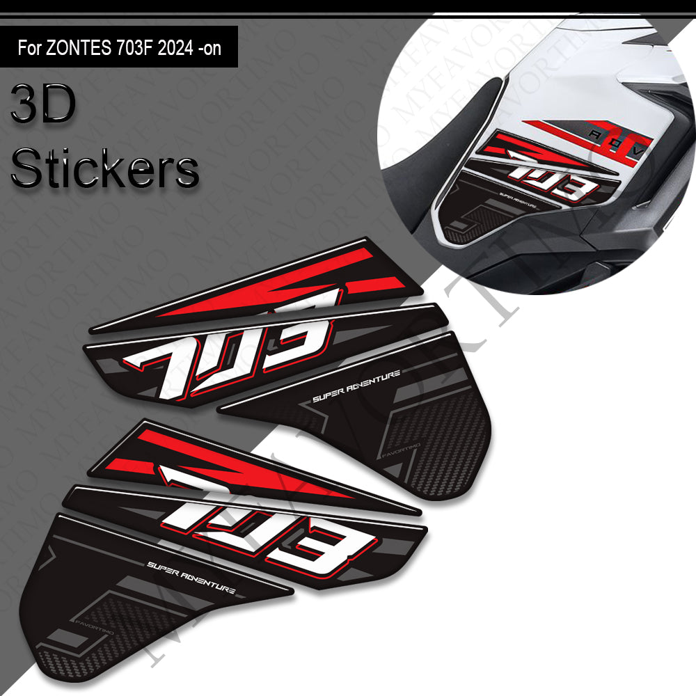 Zontes ZT703-F Decals Kit 2024+丨 Tank Pad and Side Stickers