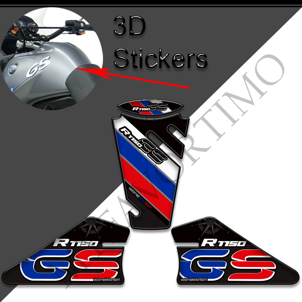 BMW R1150GS Tank Decals Kit 丨 Center Pad and Side Stickers