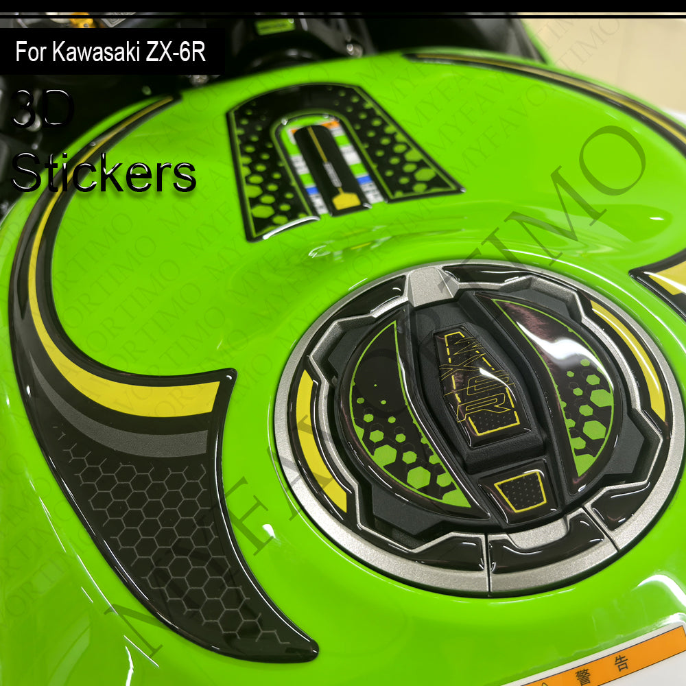 Kawasaki Ninja ZX-6R Decals Kit 2024-2026 丨 Tank Pad and Full Set Stickers
