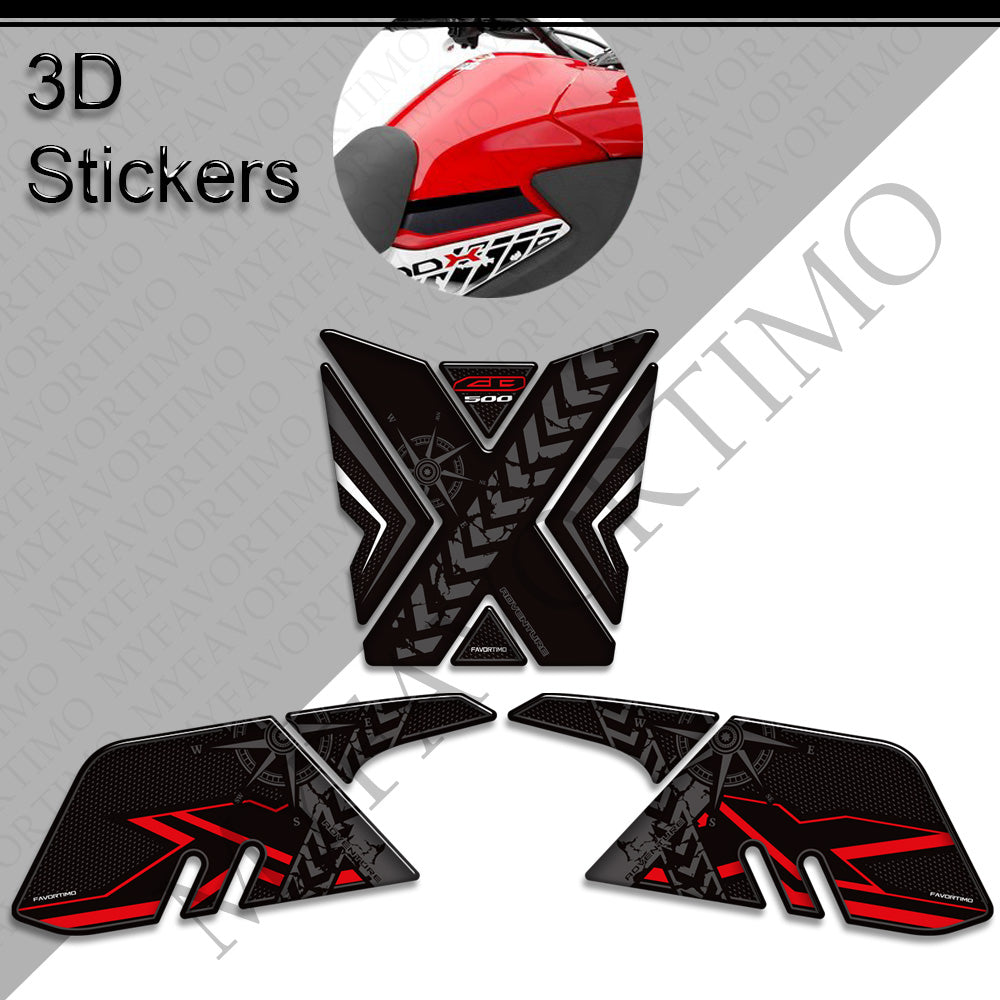 Honda CB400X CB500X Tank Decals Kit 丨 Center Pad and Side Stickers