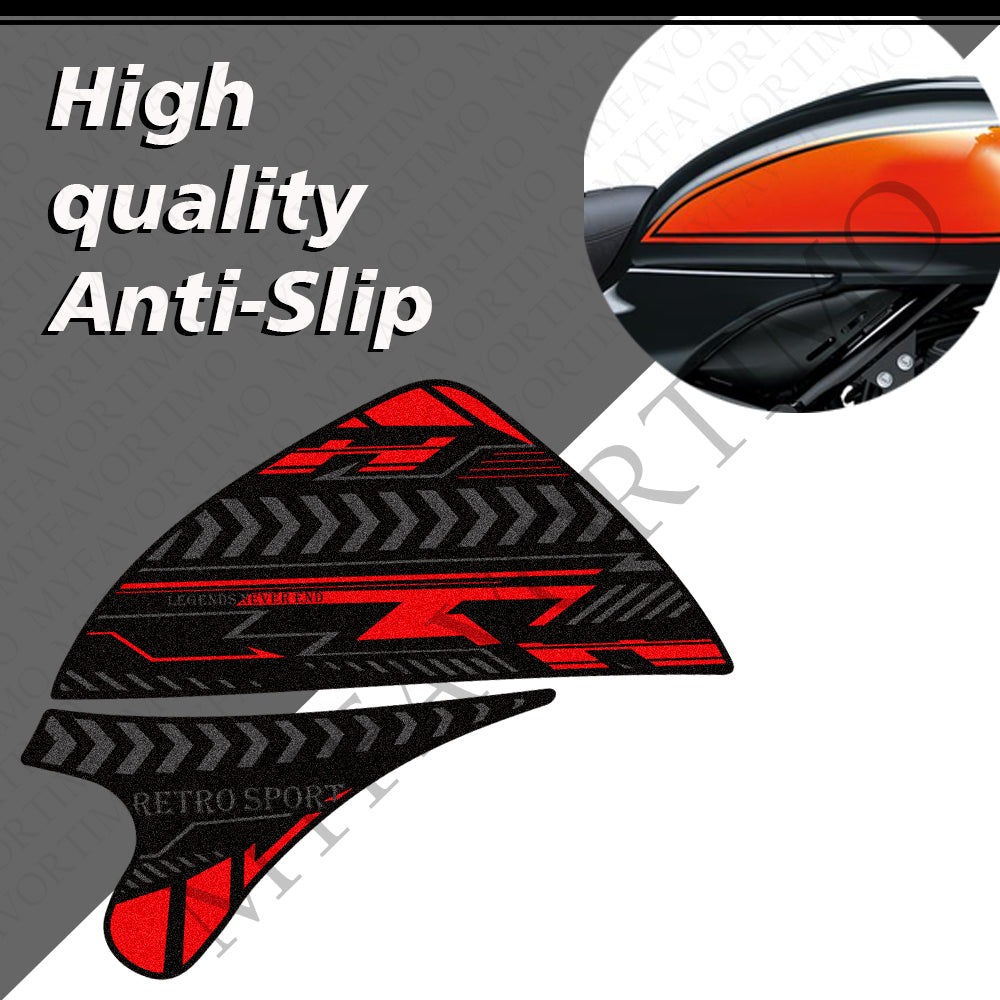 Kawasaki Z900RS Z900RS Cafe SE Anti-Slip Tank Pad Kit 2017-2026 丨 Center and Side Stickers