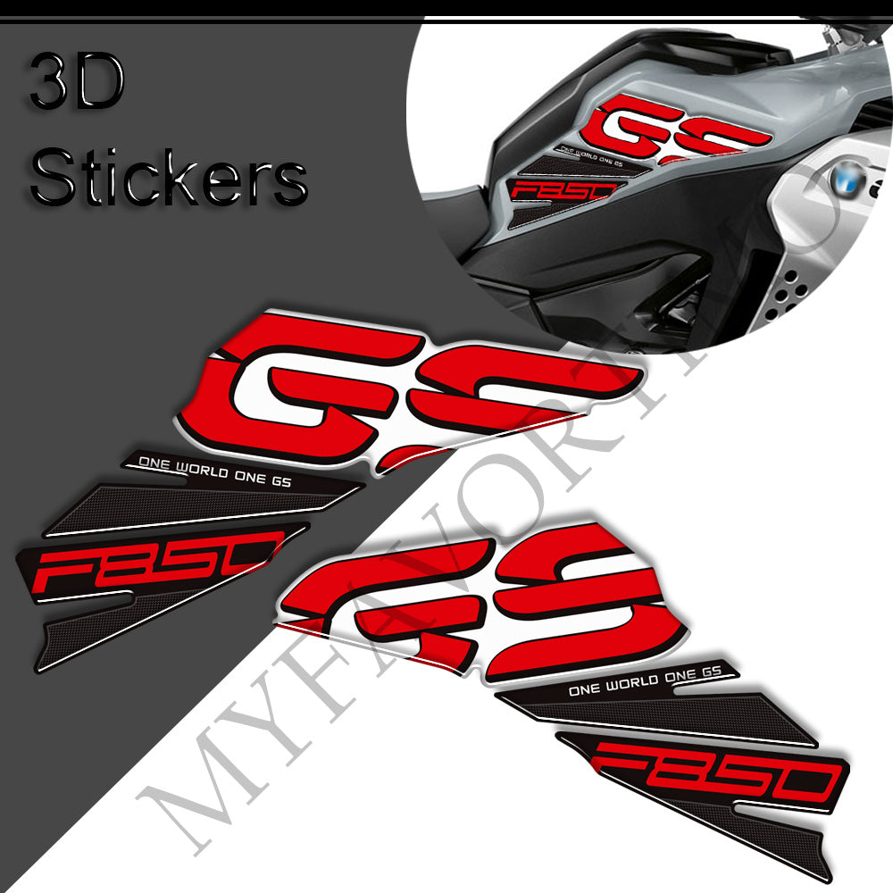 BMW F850GS Adventure 3D Epoxy Tank Decals Kit 2019-2023 丨 Center Pad and Side Stickers