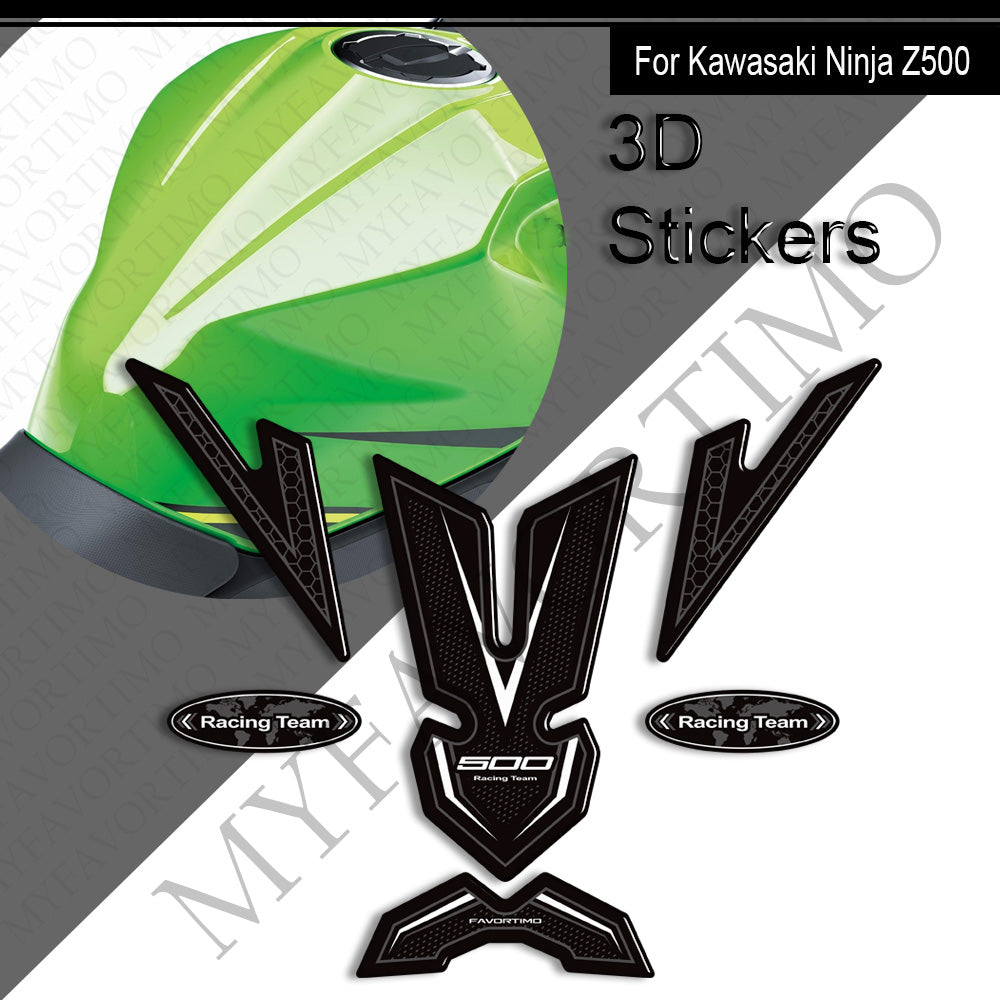 Kawasaki Ninja Z500 Decals Kit 丨 Tank Pad and Side Stickers