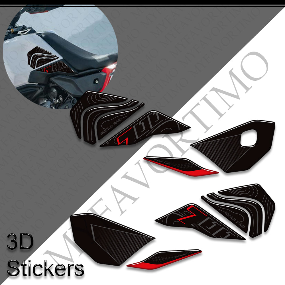Yamaha Tenere 700 World Raid Decals Kit 2026 丨 Fuel Cap and Side Tank Sticker