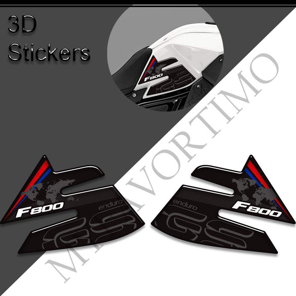 BMW F800GS Tank Decals Kit 丨 Center Pad and Side Stickers