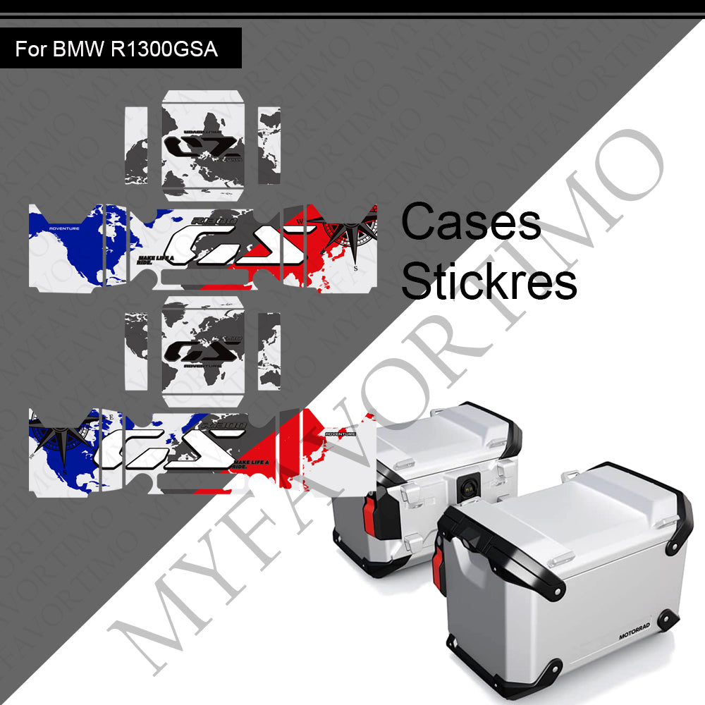 BMW R1300GS Adventure PVC Pannier Decals Kit 丨 Side Case Stickers