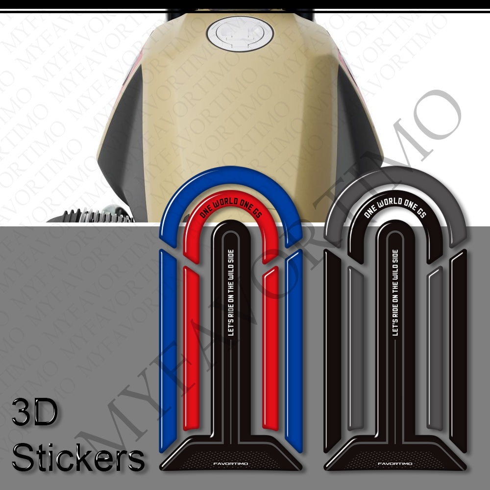 BMW R12GS R 12 G/S 3D Epoxy Tank Decals Kit 2025-2026 丨 Fuel Cap and Side Stickers