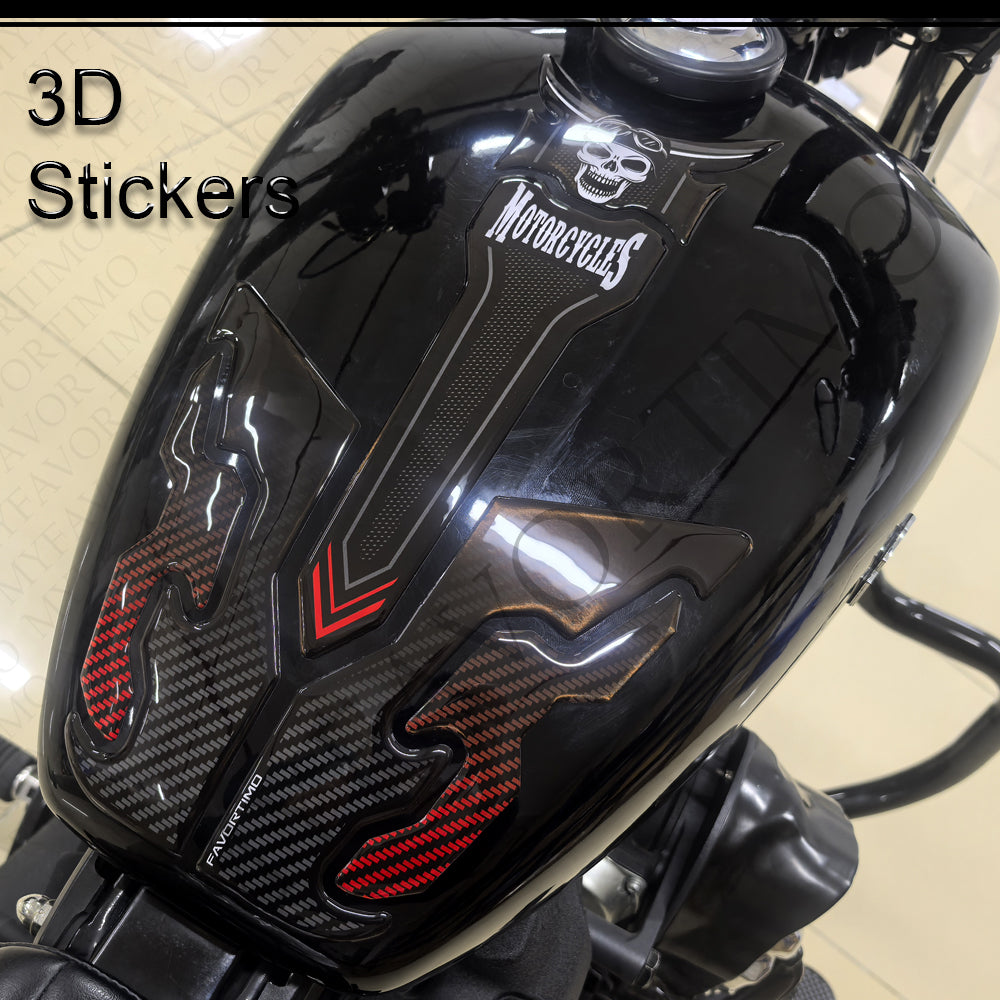Harley-Davidson Street Bob Tank Pad 107 114 117 丨 Center Protector Sticker