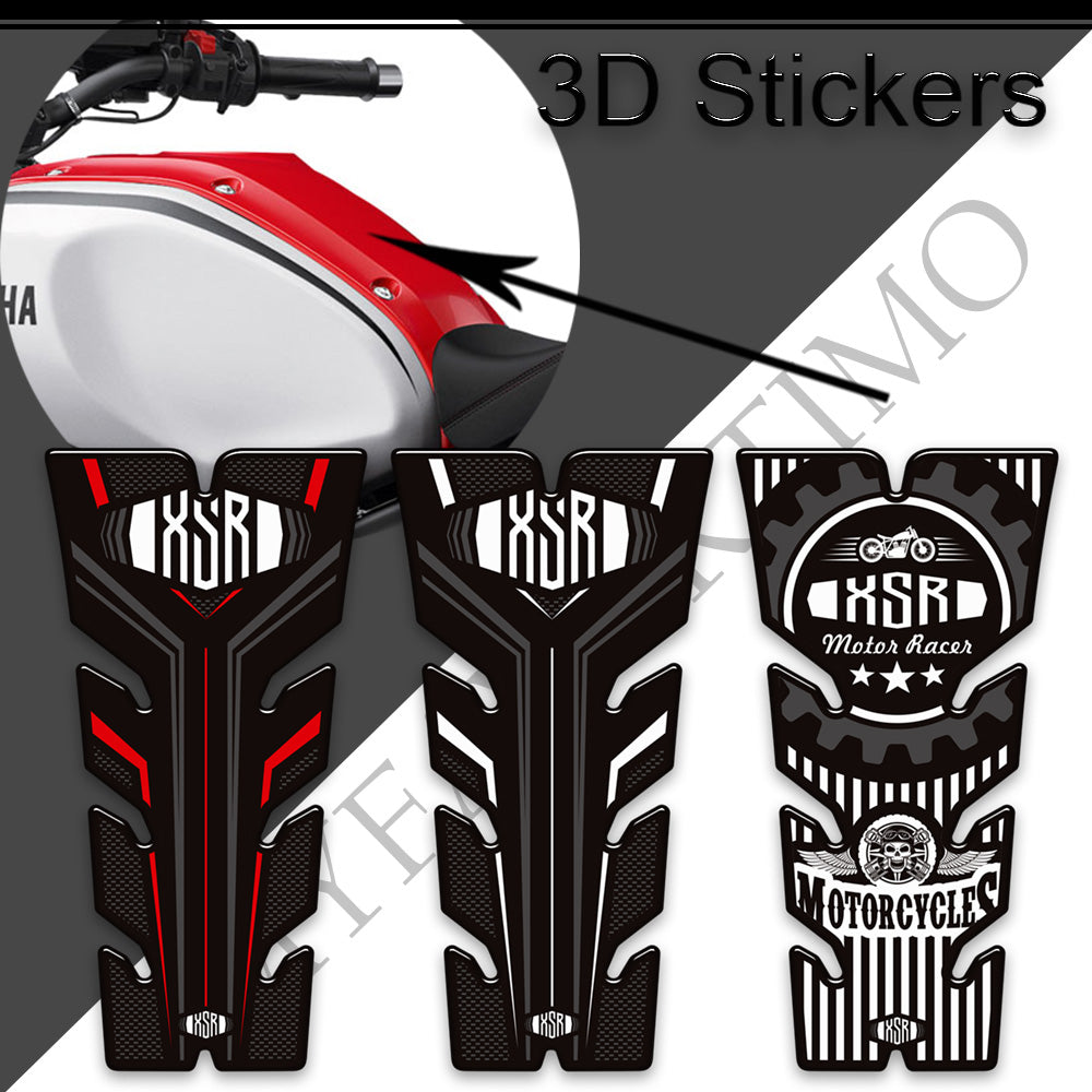 Yamaha XSR900 3D Epoxy Tank Pad Kit 2016-2021 丨 Center and Side Stickers