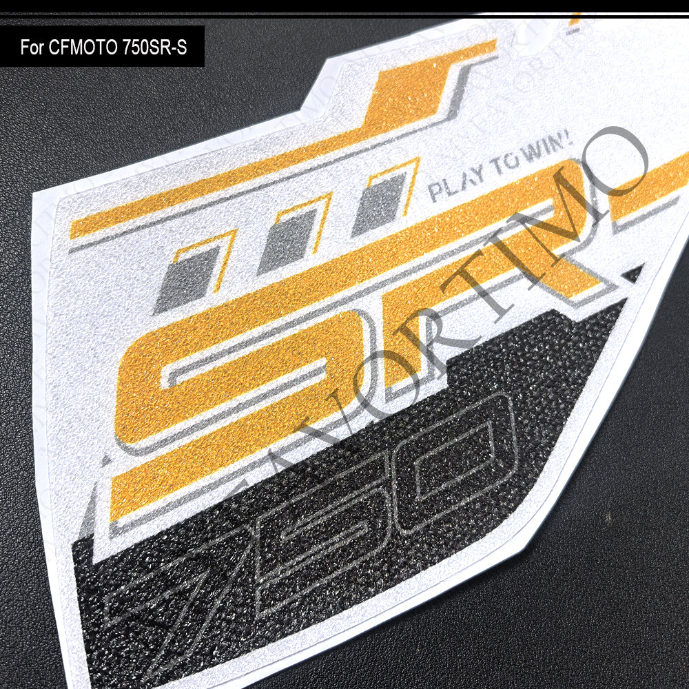CFMOTO 750SR-S Anti-Slip Tank Pad Kit 丨 Center and Side Stickers