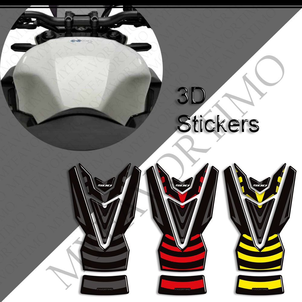 Honda CB500 Hornet CB500F CBR500R 3D Epoxy Tank Decals Kit 丨 Fuel Cap and Side Stickers