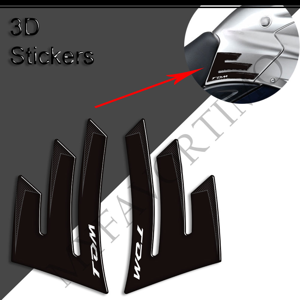 Yamaha TDM900 3D Epoxy Tank Pad Kit 2002-2011 丨 Center and Side Stickers