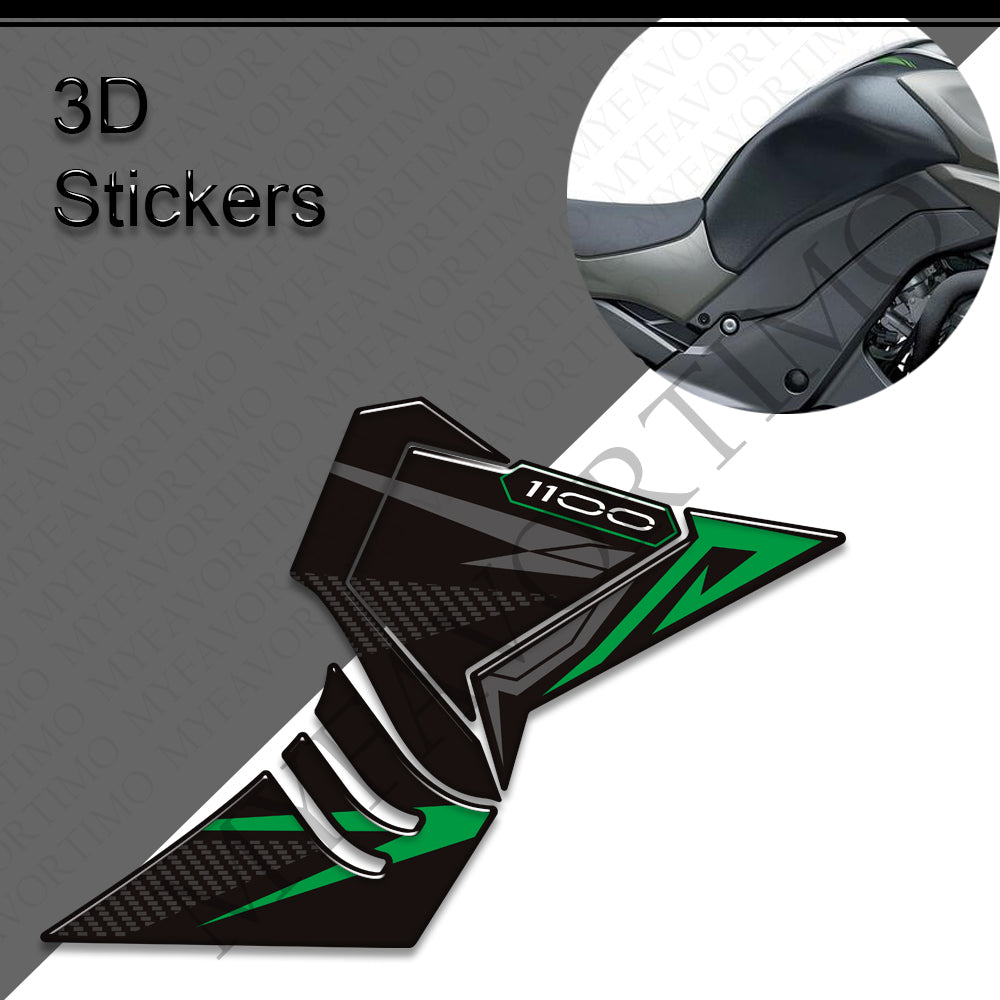 Kawasaki Z1100 Z1100SE | Tank Pad Knee Grip 3D Stickers decals