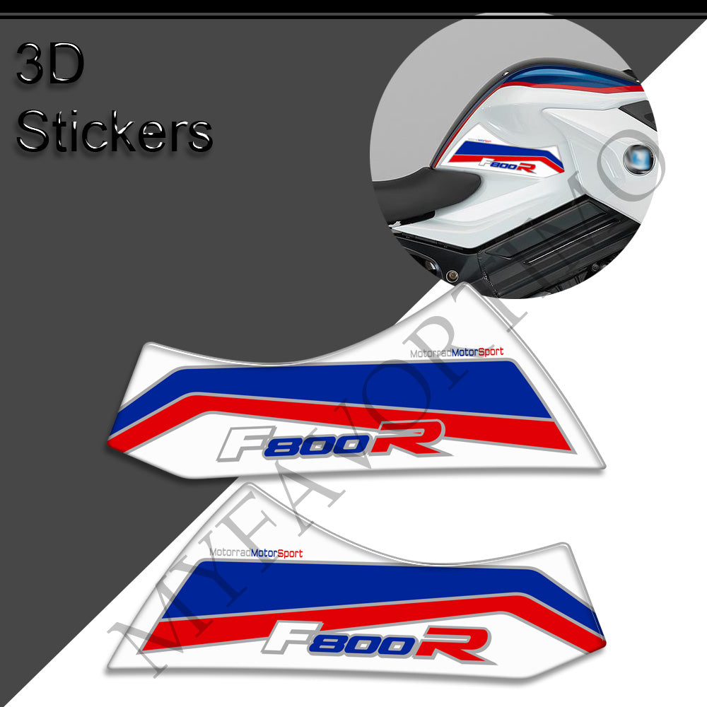 BMW F800R Tank Decals Kit 丨 Center Pad and Side Stickers