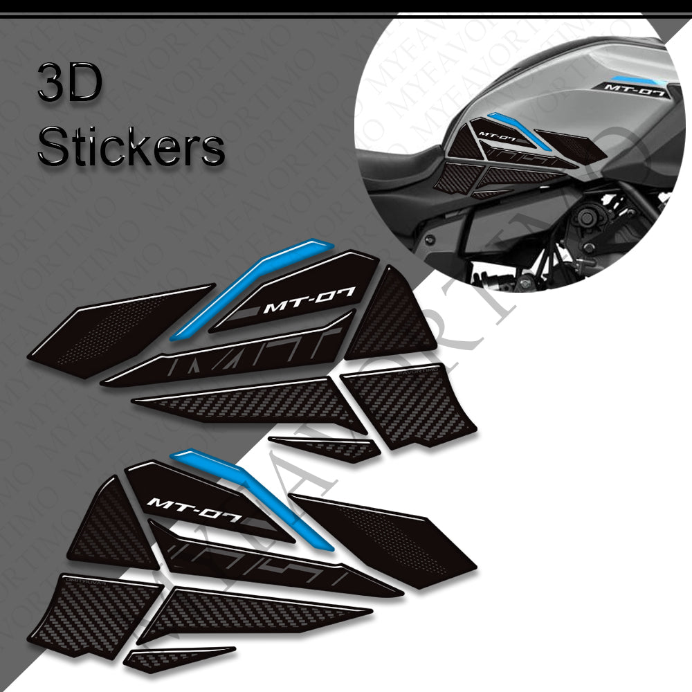 Yamaha MT-07 Decals Kit 2025-2026 丨 Tank Pad and Side Stickers