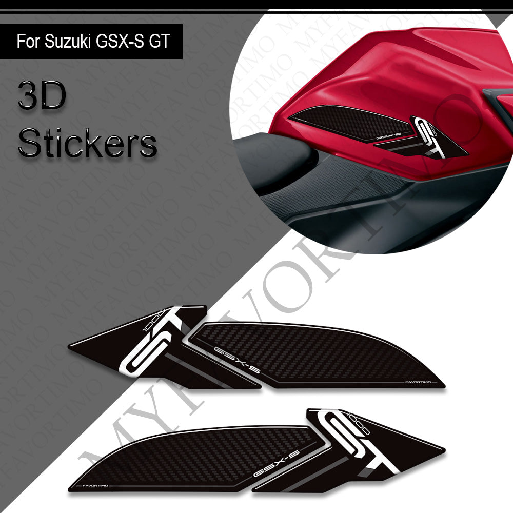 Suzuki GSX-S1000GT 3D Epoxy Tank Decals Kit 2016-2024 丨 Center Pad and Side Stickers