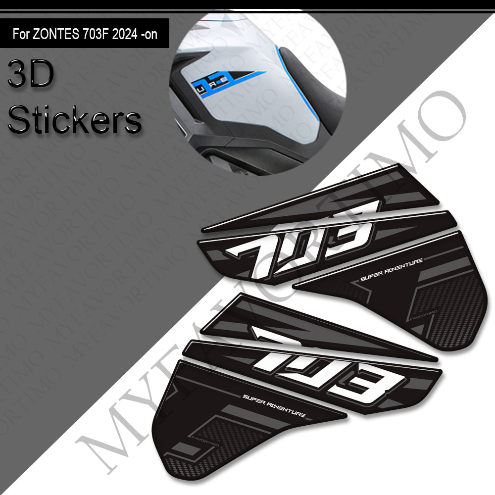 Zontes ZT703-F Decals Kit 2024+丨 Tank Pad and Side Stickers
