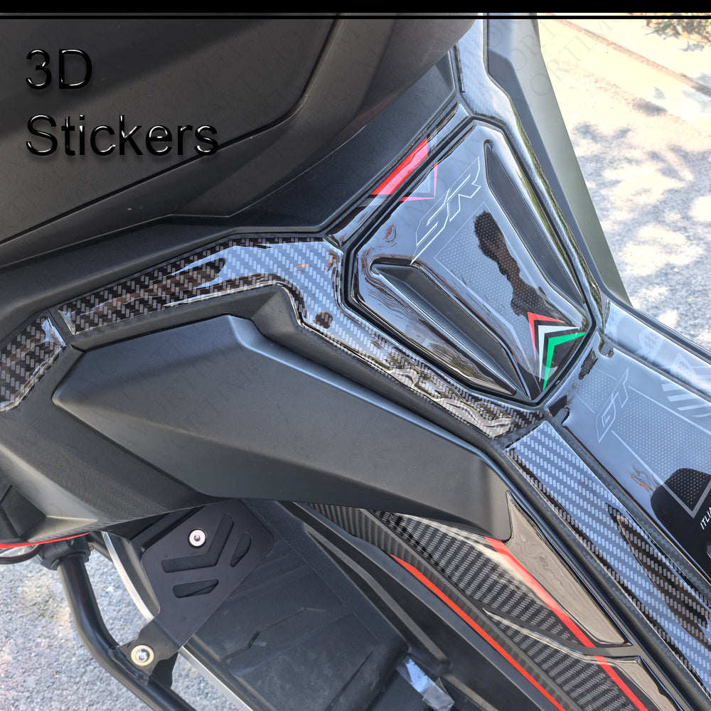 Aprilia SR GT125 SR GT200 Sport Replica Body Panel Decals Kit 丨 Fairing and Rim Stickers