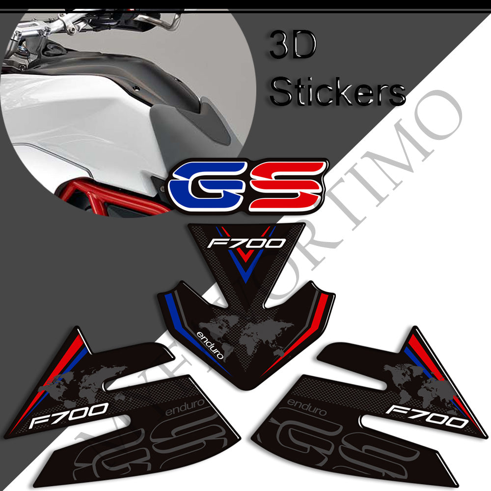 BMW F700GS GSA Adventure Tank Decals Kit 丨 Center Pad and Side Stickers