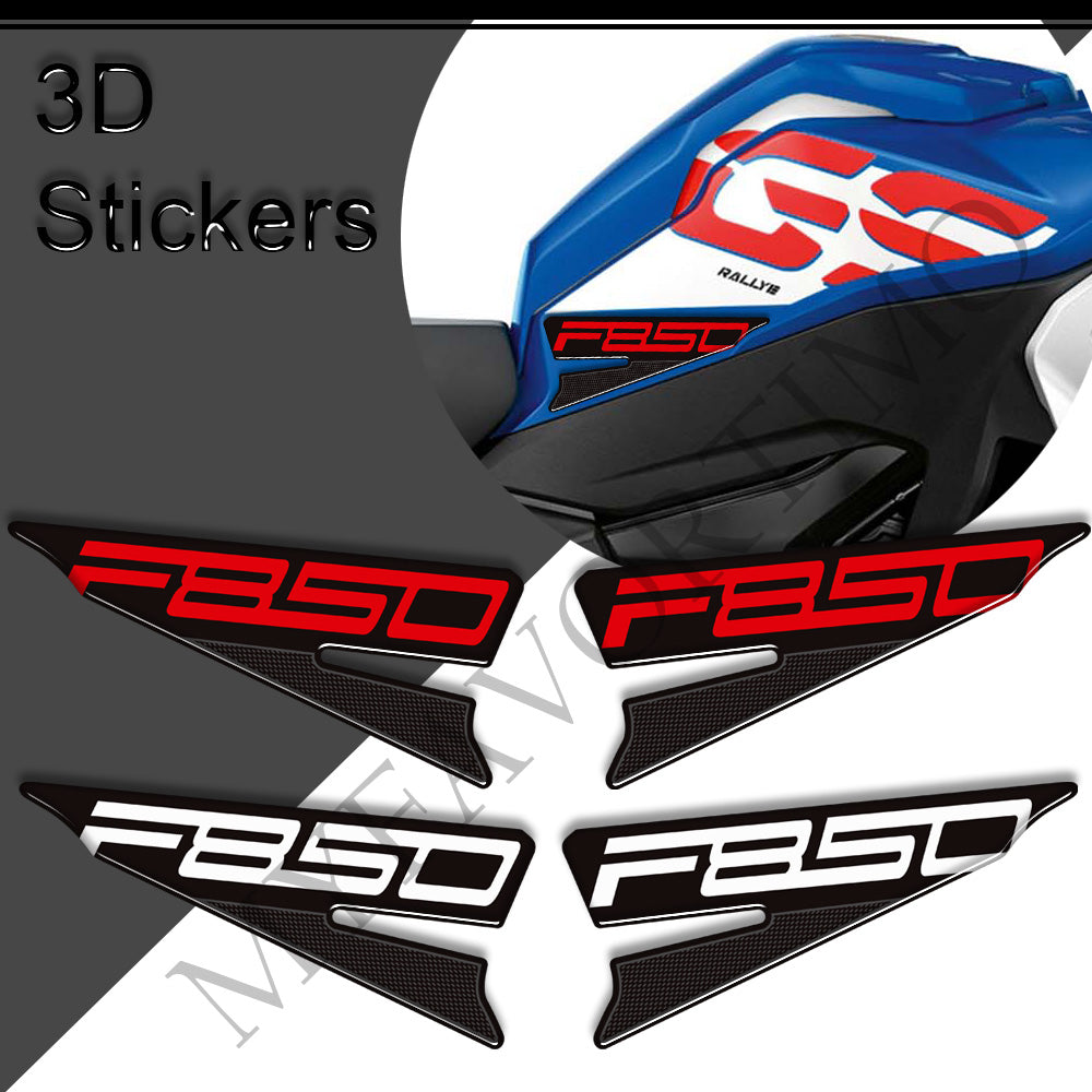 BMW F850GS Adventure 3D Epoxy Tank Decals Kit 2019-2023 丨 Center Pad and Side Stickers
