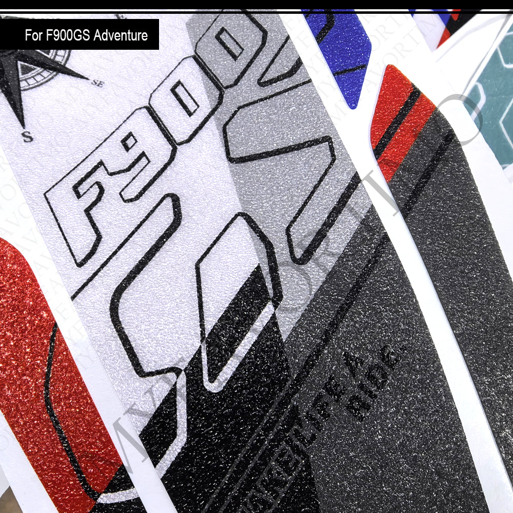 BMW F900GS Adventure Anti-Slip Tank Pad Kit 2024-2026 丨 Center and Side Stickers