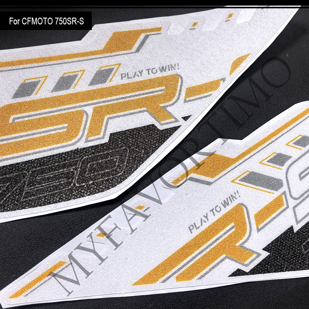 CFMOTO 750SR-S Anti-Slip Tank Pad Kit 丨 Center and Side Stickers