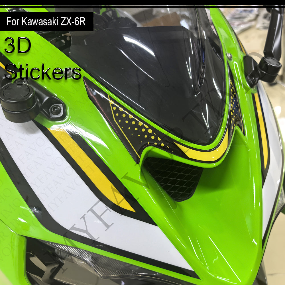 Kawasaki Ninja ZX-6R Decals Kit 2024-2026 丨 Tank Pad and Full Set Stickers