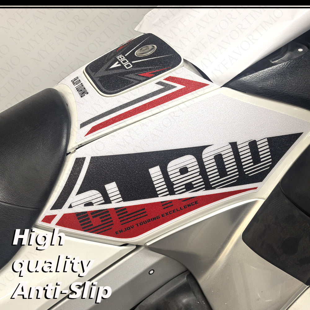 Honda Goldwing GL1800 F6B 2011‑2017 | Matte Anti-Slip Tank Pad Knee Grips Decals Kit