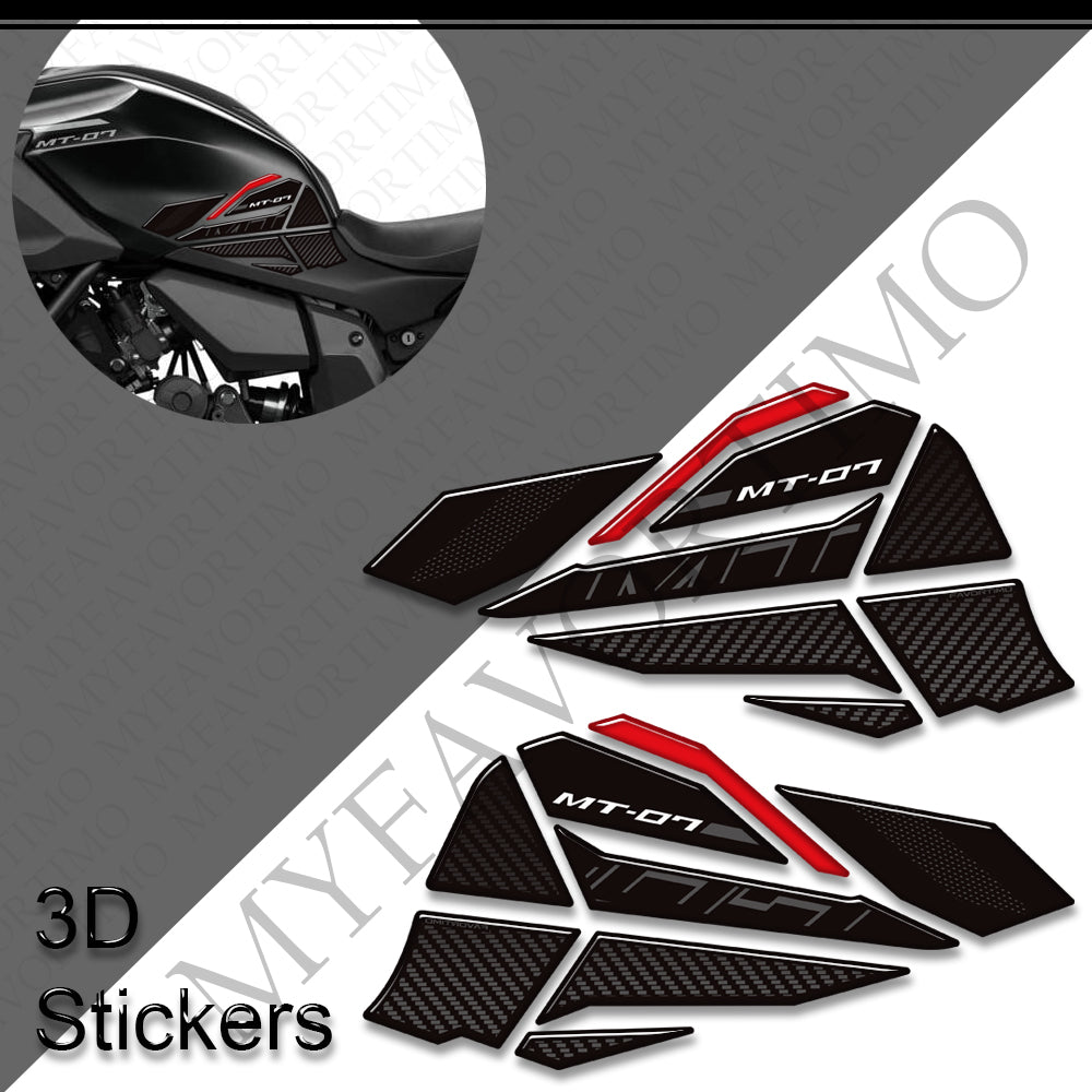 Yamaha MT-07 Decals Kit 2025-2026 丨 Tank Pad and Side Stickers