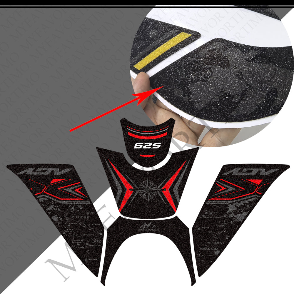 Kove 625X Adventure Anti-Slip Tank Pad Kit 2025-2026 丨 Center and Side Stickers