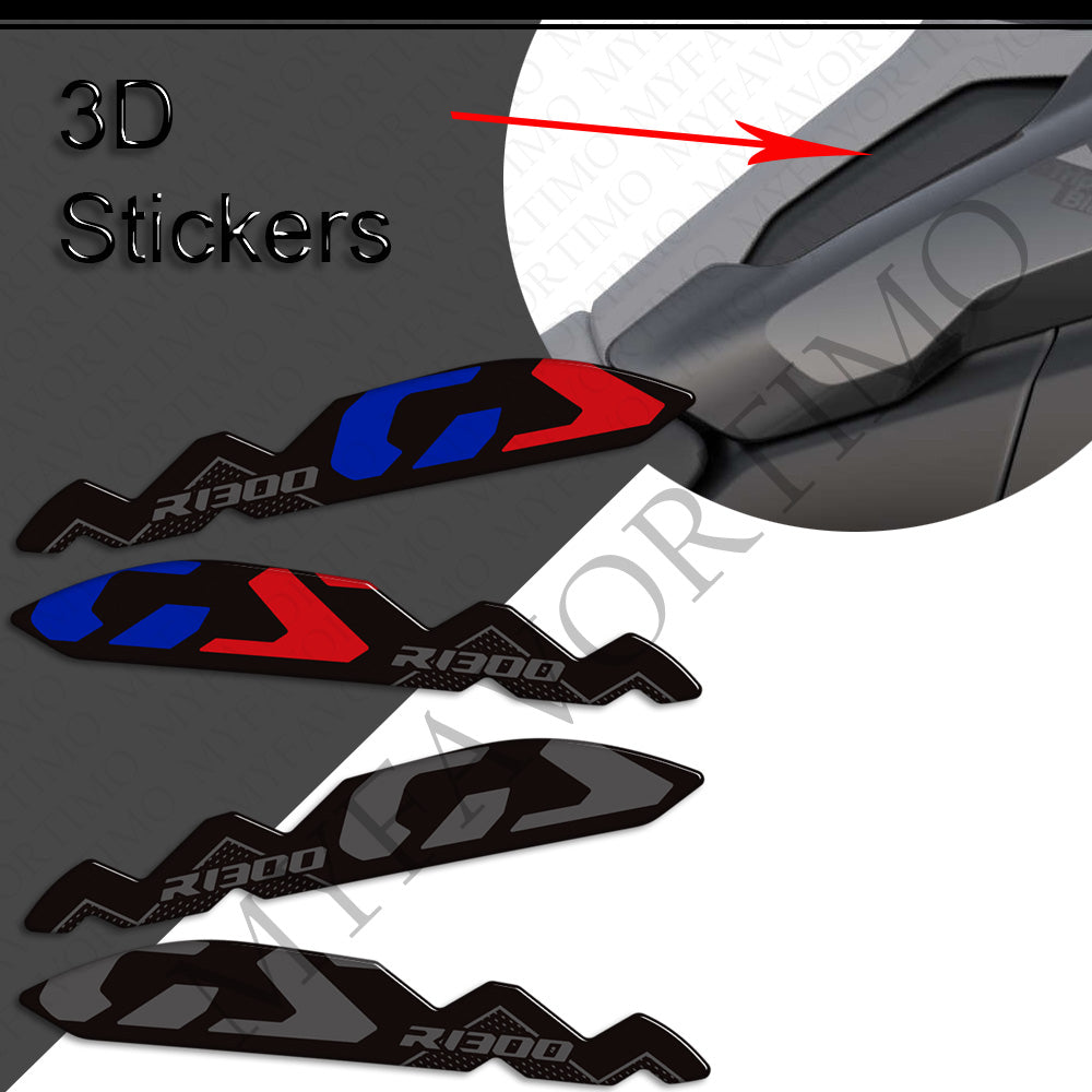 BMW R1300GS Adventure Trophy Triple Black Option 719 3D Epoxy Tank Decals Kit 丨 3D Resin Protector