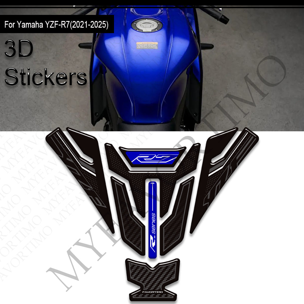 Yamaha YZF-R7 Decals Kit 2021-2025 丨 Tank Pad and Side Stickers