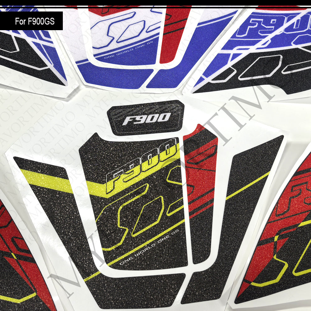BMW F900GS Anti-Slip Tank Pad Kit 2024-2026 丨 Center and Side Stickers