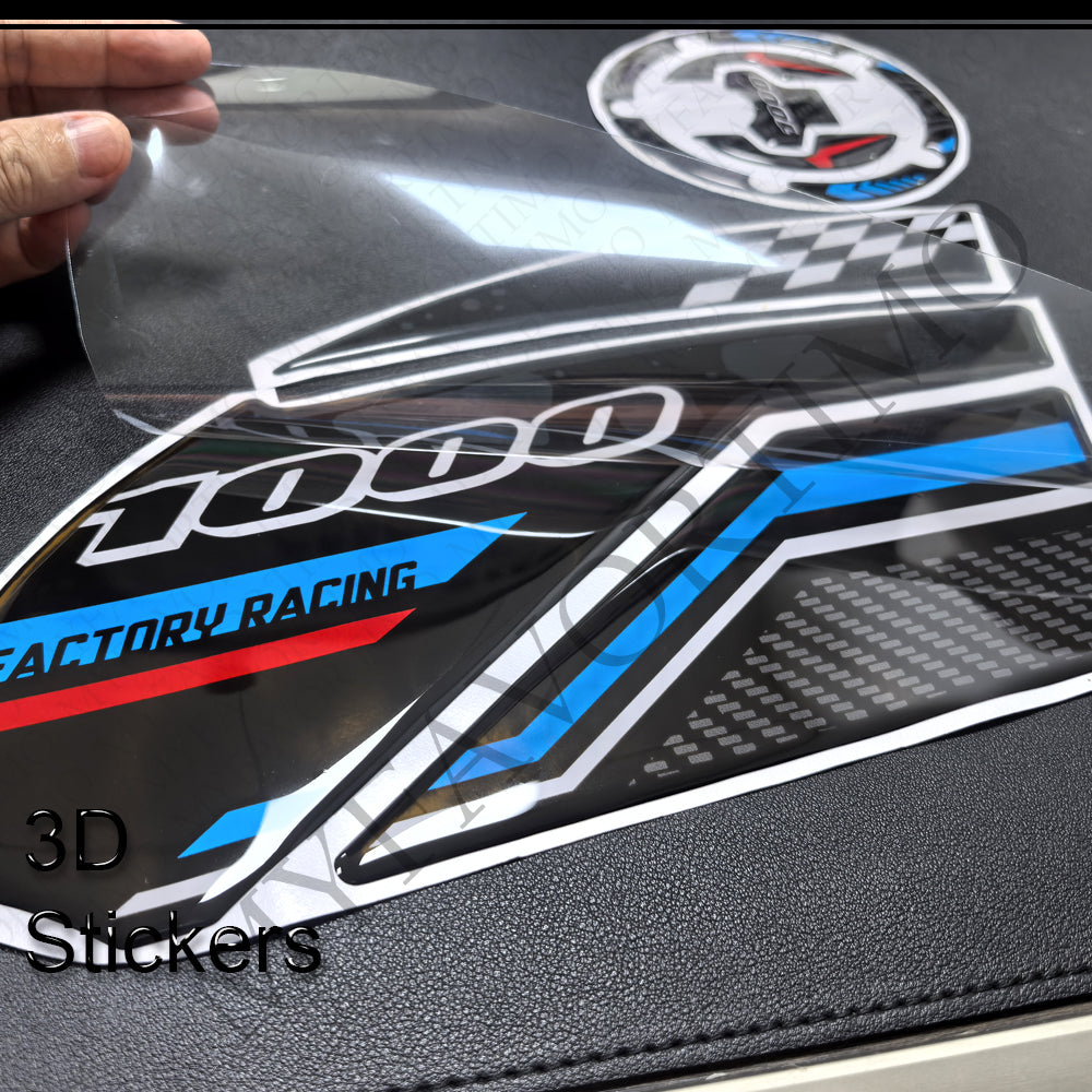 Suzuki GSX-R1000 / GSX-R1000R / 40th | 3D Epoxy Knee Tank Pad & Cap Stickers Decals
