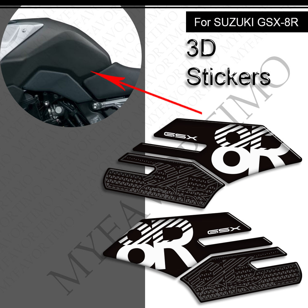 Suzuki GSX-8R 3D Epoxy Tank Decals Kit 2024-2025 丨 Fuel Cap and Side Stickers