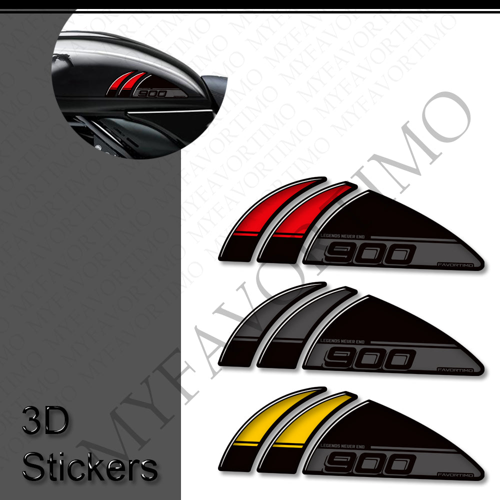 Kawasaki Z900RS Z900RS Cafe Z900RS SE 3D Epoxy Tank Decals Kit 2017-2026 丨 Fuel Cap and Side Stickers
