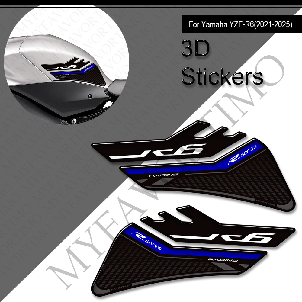 Yamaha YZF-R6 Decals Kit 2017-2025 丨 Tank Pad and Side Stickers