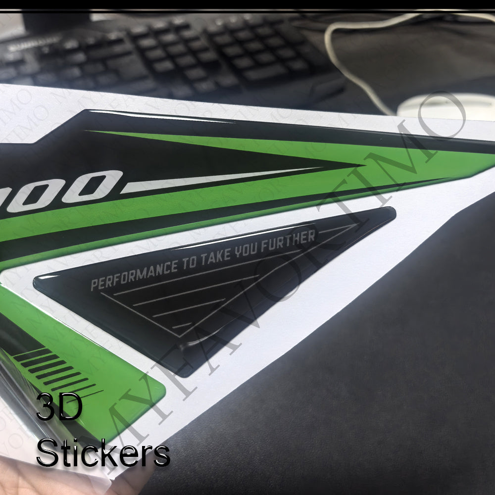 Kawasaki Ninja 1000SX 1000SX SE | Tank Pad Knee Grip 3D Stickers