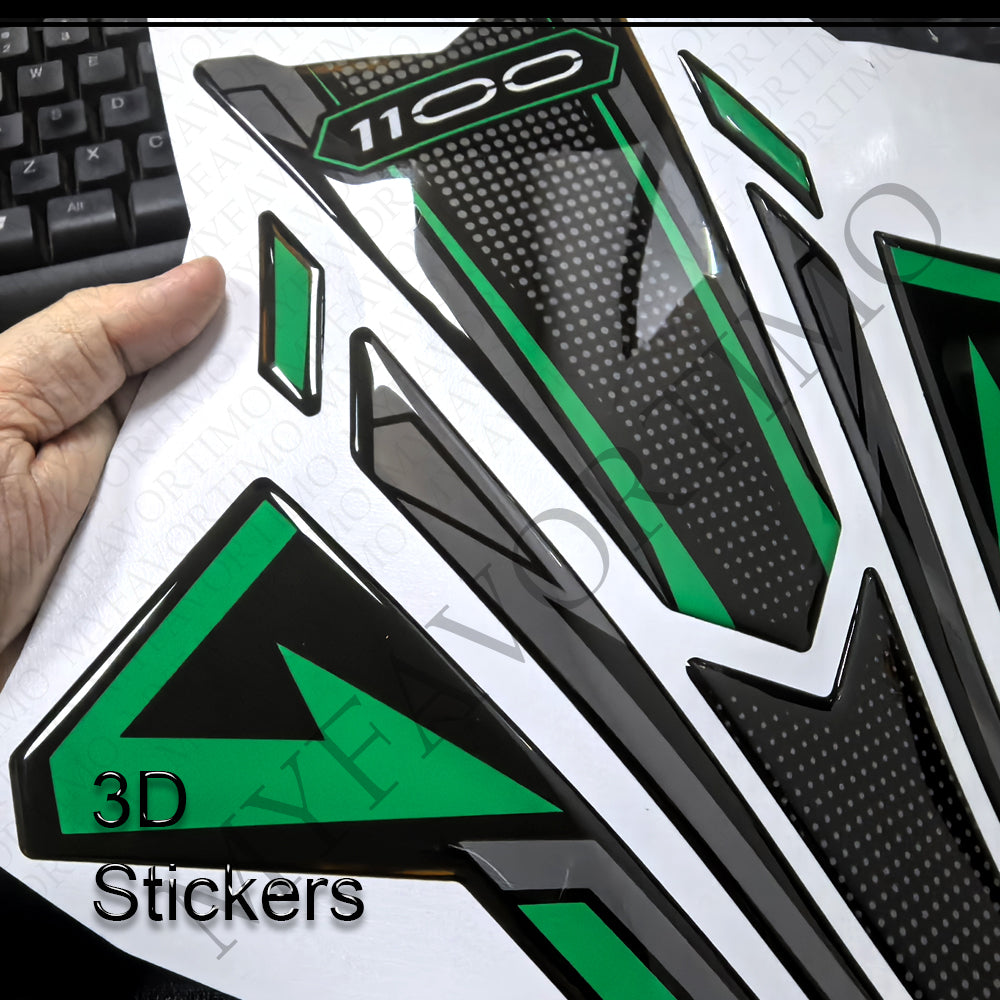 Kawasaki Z1100 Z1100SE | Tank Pad Knee Grip 3D Stickers decals