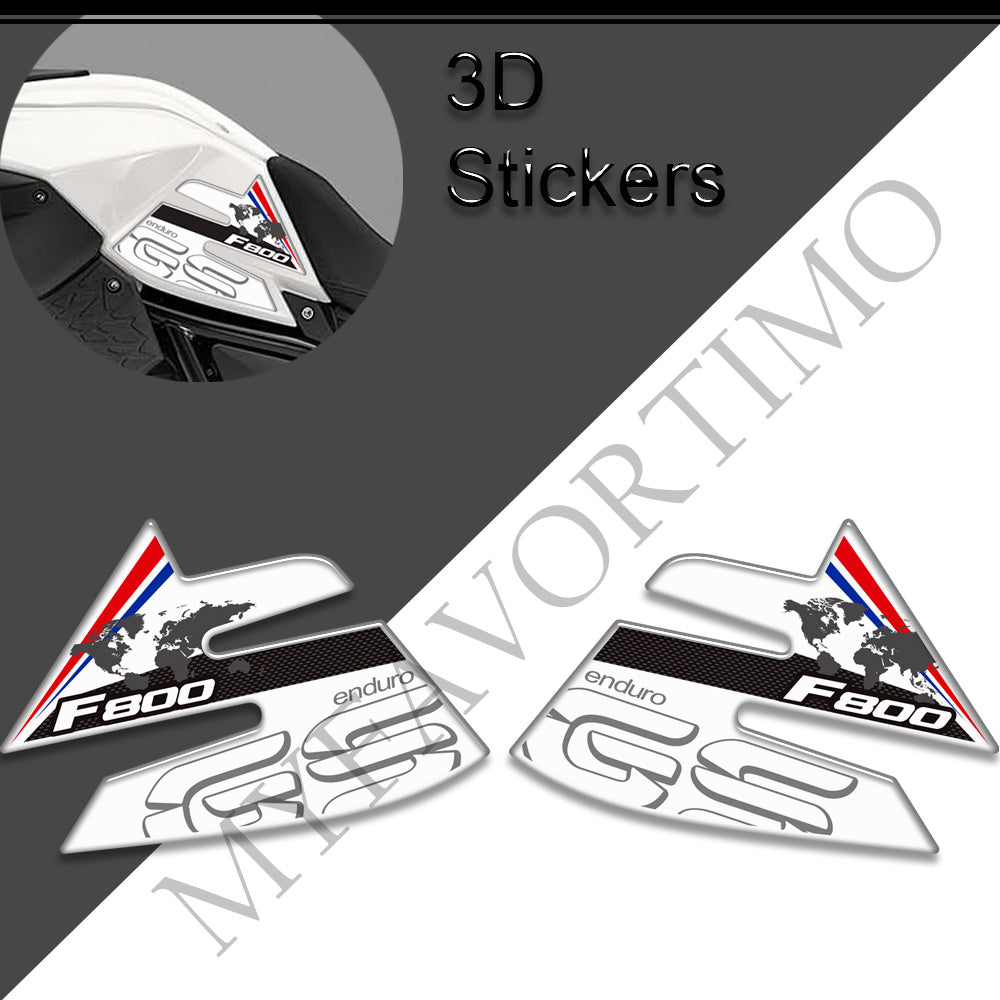 BMW F800GS Tank Decals Kit 丨 Center Pad and Side Stickers