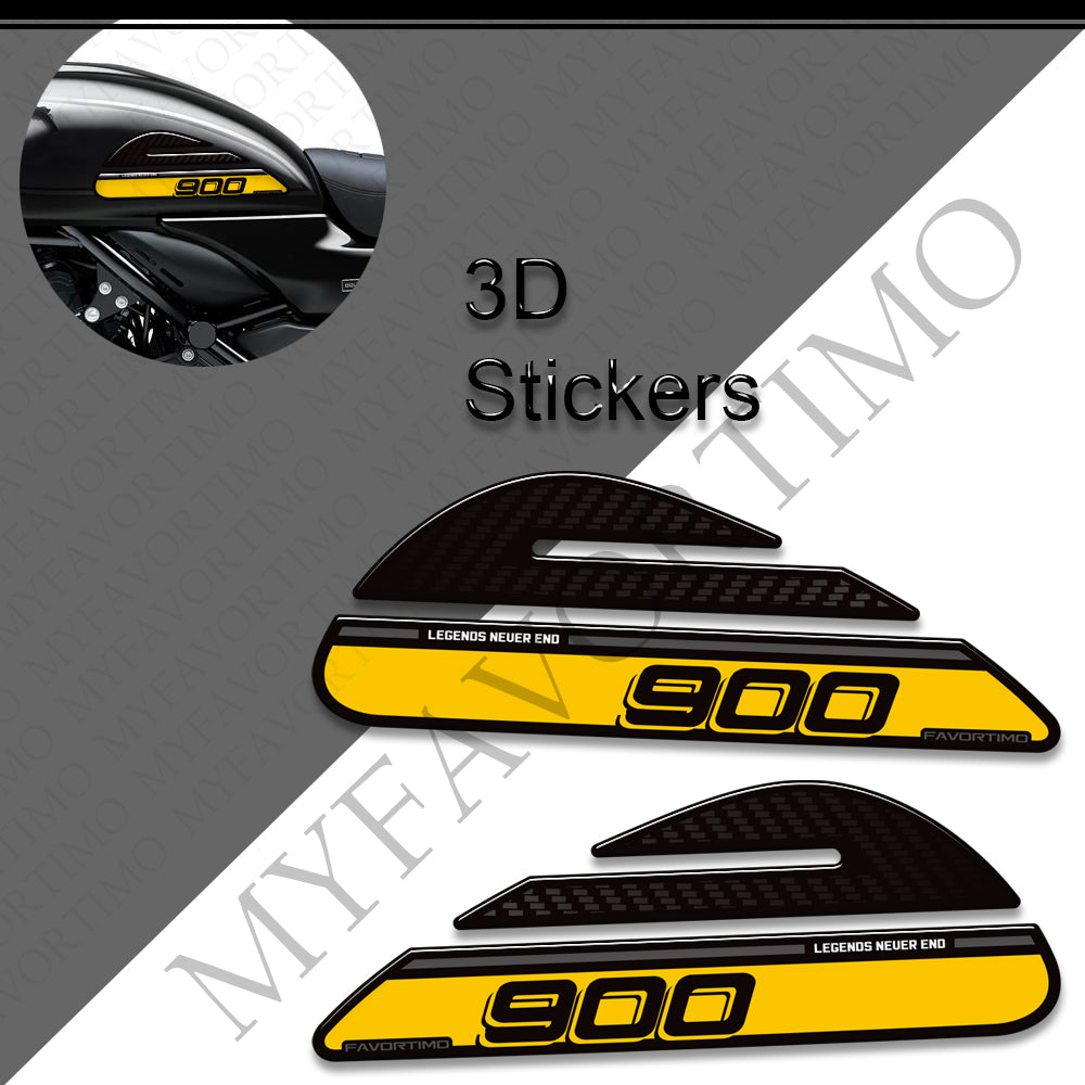 Kawasaki Z900RS Z900 Cafe SE ABS Decals Kit 2017-2026 | 3D Epoxy Tank Stickers